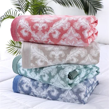 

Cotton towelling coverlet blanket double blanket 32 count fine yarn 2*2.3