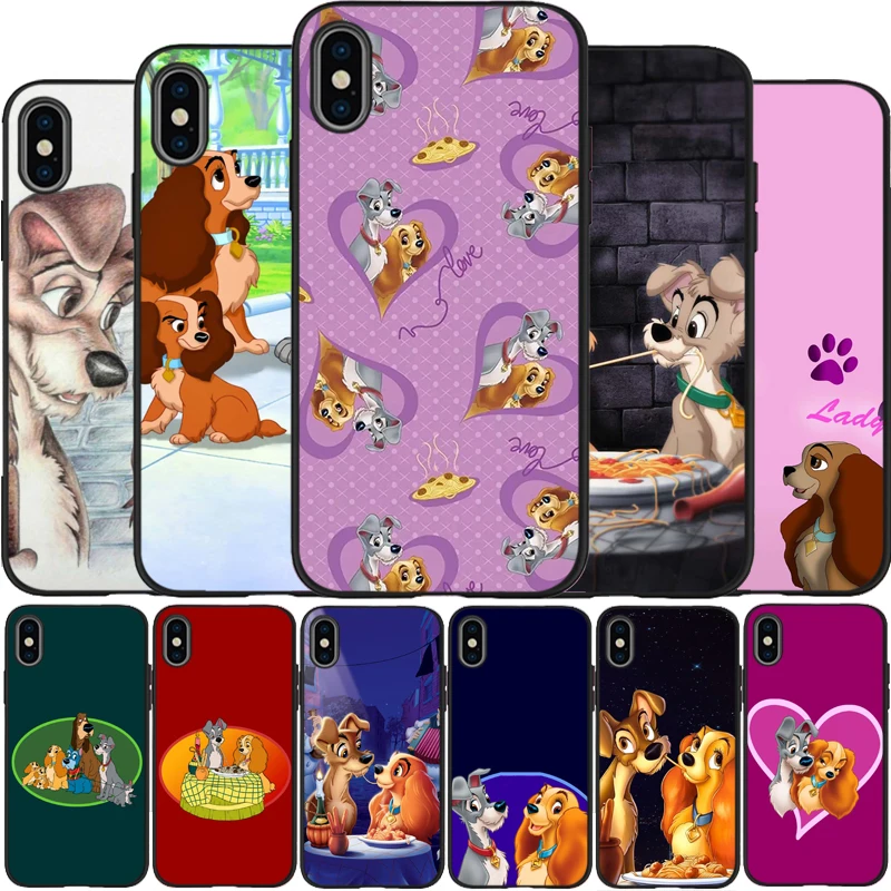 

Lady and the Tramp Cover Soft Silicone black TPU Phone Case For iPhone 6 6plus 7 8 plus 5 5S SE X XR XS Max