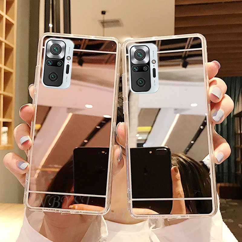 Redmi Note 10 Pro Max Мягкий силиконовый чехол для Xiaomi 9S 9T 9 Fundas зеркало макияжа 9AT 9C NFC