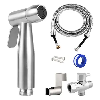 

1Set 304 Stainless Steel Spray Toilet Handheld Bidet Sprayer for Bathroom R9JF