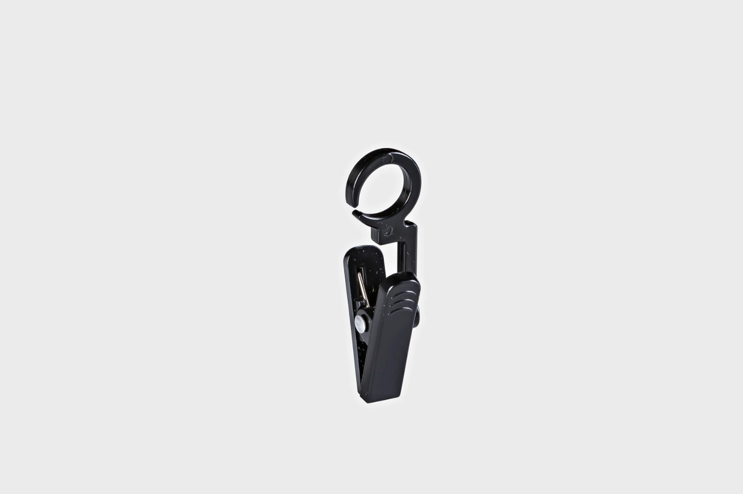 

Mini Black Sign Hanging Ticket Holder Clip Rotating Spring Price Tag Gripper