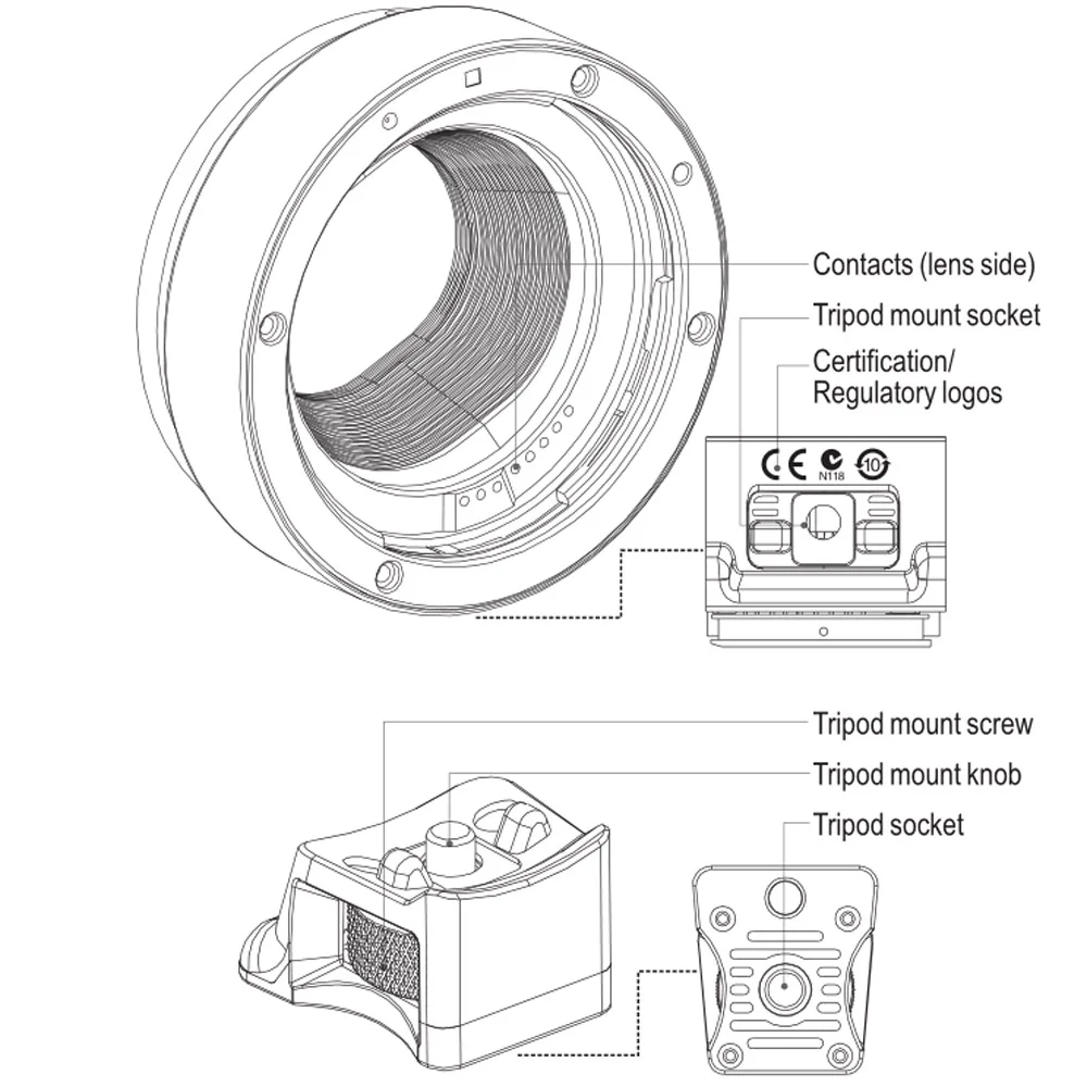 Viltrox Автофокус EF-EOS м крепление объектива Кольцо адаптер для Canon EF EF-S объектив для Canon EOS беззеркальная камера