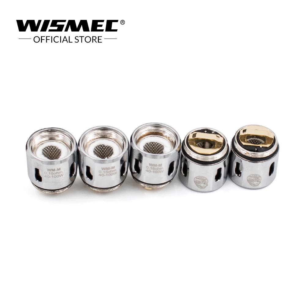 Оригинальный wismec WM01 Single 0.4ohm /WM02 Dual 0.15ohm /WM03 Triple 0.2ohm/WM M Головка Катушки для