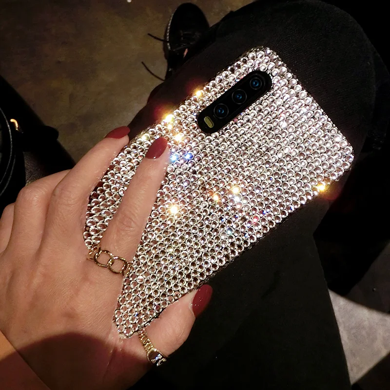 Coque de téléphone en cristal de luxe pour Huawei P40 P30 P20 Mate 40 30 20 Honor 30 Lite Pro P Smart 2019 2020