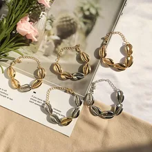 Новое поступление, Богемский Браслет в виде раковины, ювелирное изделие, модный пляжный браслет в виде раковины для женщин, винтажный этнический очаровательный браслет