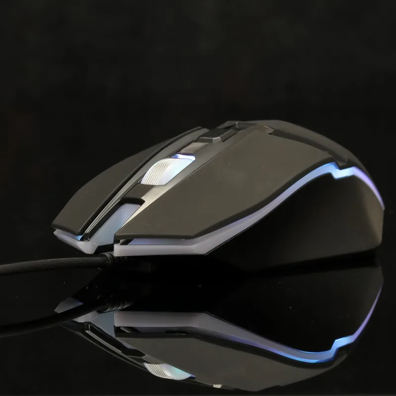 Высокое качество компьютерные USB Проводная RGB игровая Мышь портативных ПК USB Эргономичный оптический с подсветкой мышей с 7 цветов светодиодный Подсветка