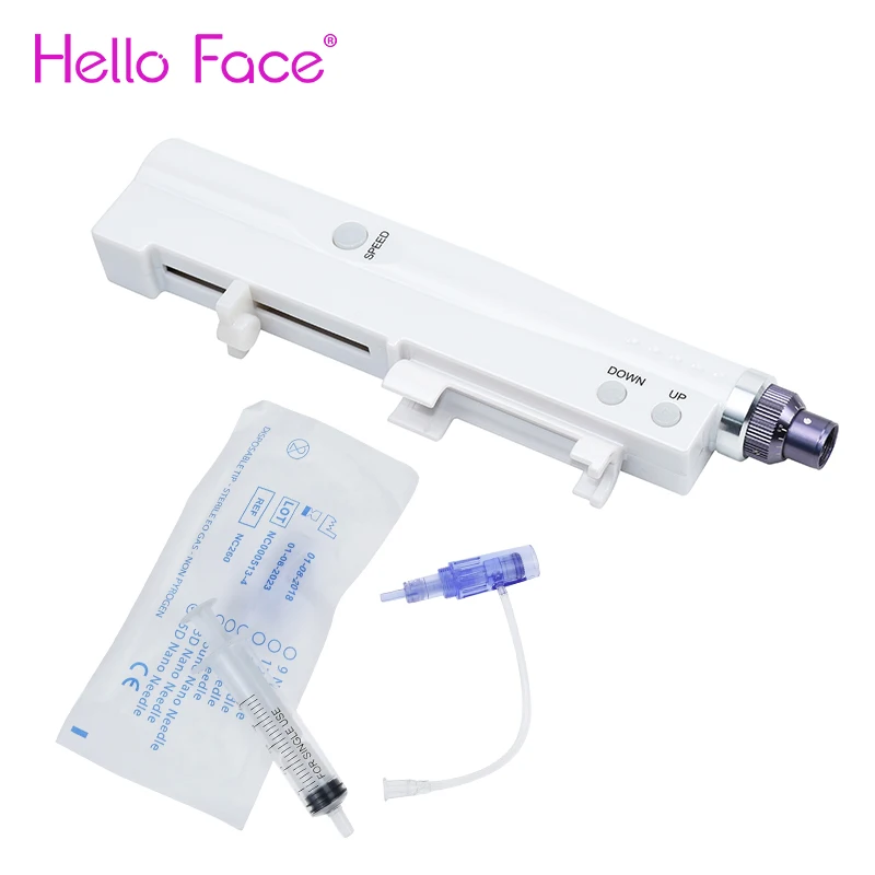 US $49.39 Hydra Injector Aqua Derma Pen With 12 Pin Needles and Tube 2 in 1 Portable Smart Pen Facial Machine