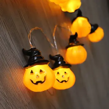 

Halloween Pumpkin Lantern String Ghost Festival Horror Horror Atmosphere Decorative String Lights