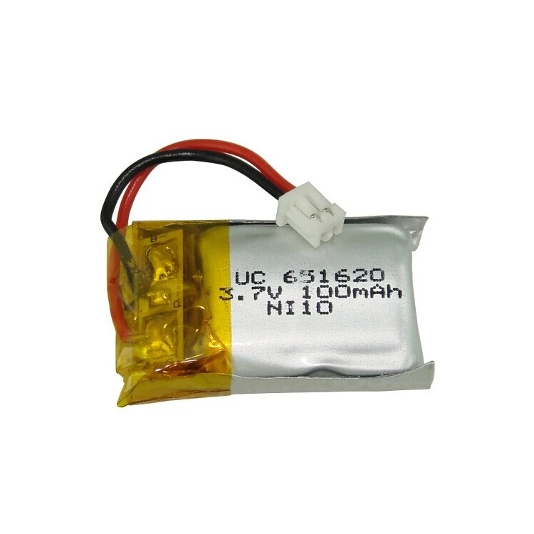 3,7 v 100mah литий-полимерный Батарея для Cx-10 Cx-10a FQ777-124 Hubsan Q4 Wltoys V272 запасные части для радиоуправляемого квадрокоптера Запчасти 651620 Дрон Батарея 1-10 шт - Цвет: 1PCS