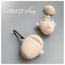 3D милый японский мультфильм один удар-человек Сайтама корпусы гарнитурные для Apple Airpods 1/2 силиконовый ударопрочный защитный чехол для наушников