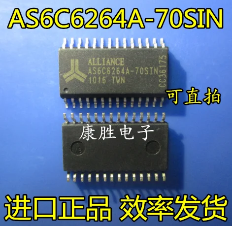 Комплект из 2 предметов/AS6C6264A-70SIN AS6C6264 SOP28 AS6C6264