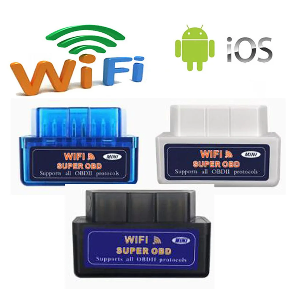 Super Mini Elm327 Wifi Obd2 V2.1 V1.5 Auto Szkenner Obd Car Elm 327 Bluetooth-Kompatibilis Diagnosztikai Eszköz Android Ios Windowshoz