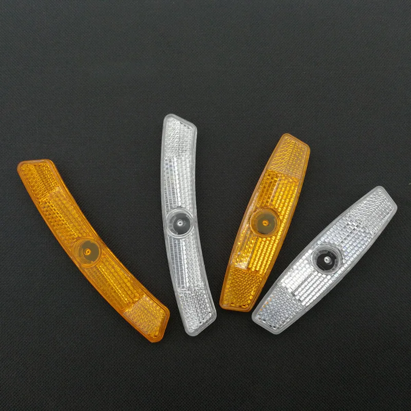 2PCS/Set Plastic Bicycle Wheel Spokes Reflector Snap-type Mountain Road Bikes Safety Warning Reflector