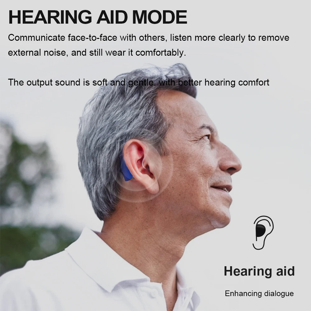 2024 best BTE Hearing Aid Rechargeable Hearing Amplifier Ear Hearing Aid for The Elderly Sound Amplifier for Hearing Loss Aids 4