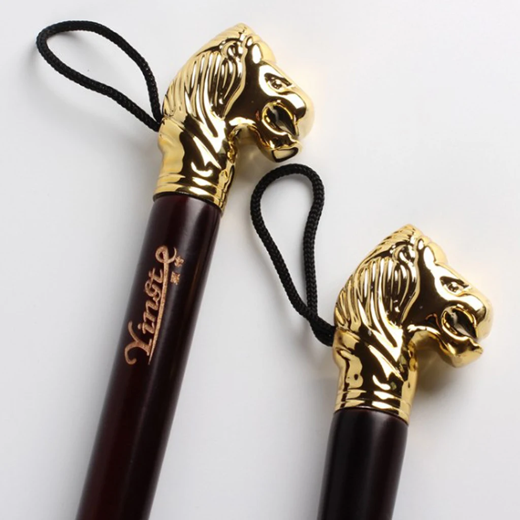 Gold Color Lion Head Long Handle Shoe Horn Home Shoehorn Wooden Durable Lightweight Shoes Guide 58cm