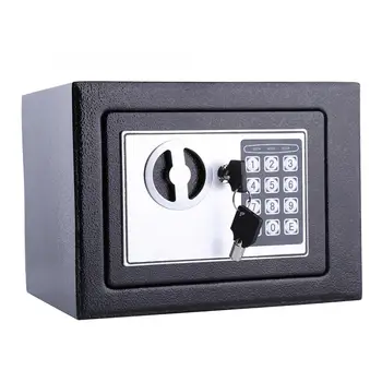 

6.4L Security Lock Digital Safe Storage Box To Guard Money Cash Coins Jewelry Key Cash