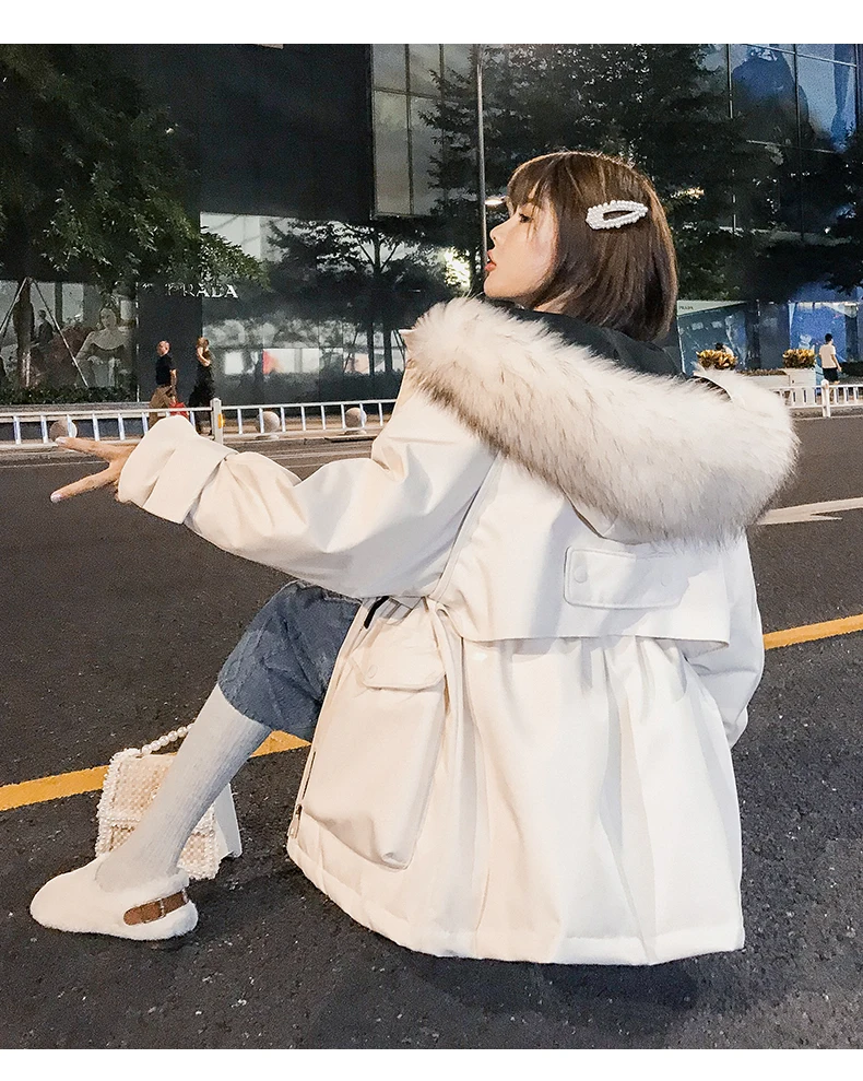 new winter explosion models thick white duck down jacket to send overcome 1025