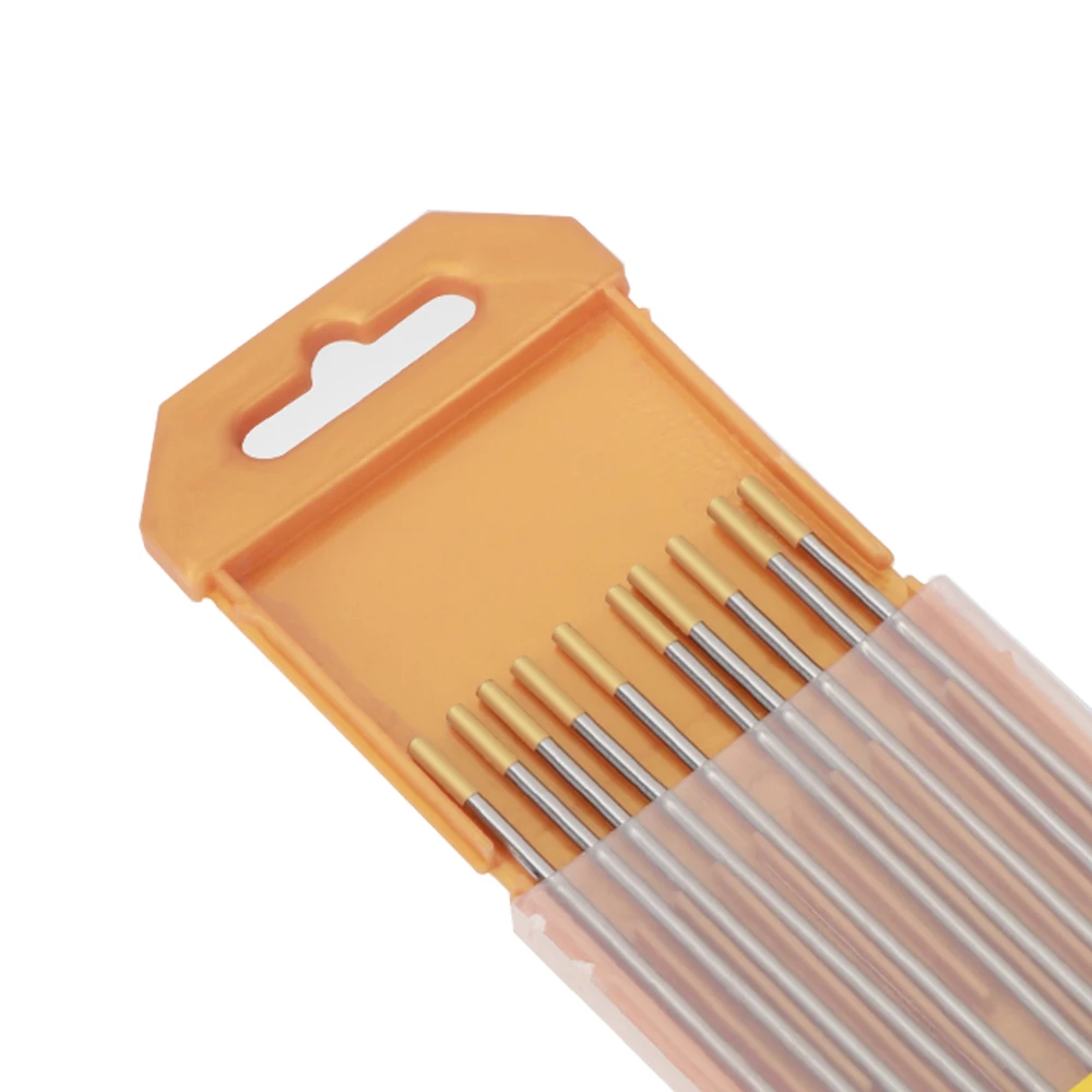 10 x WL15 Lanthanated Welding Tungsten Electrode Golden Tip 1.0 1.6 2.4 3.0 3.2 4.0mm With Case tungsten electrodes