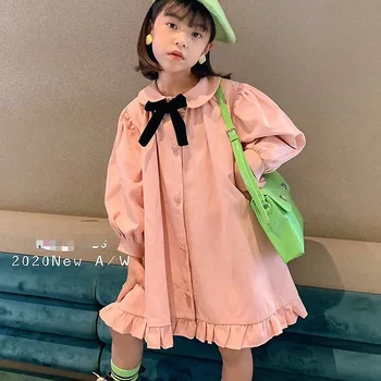 

Girls' dresses for autumn 2020 new children's western style flounce loose loose fashionable dress