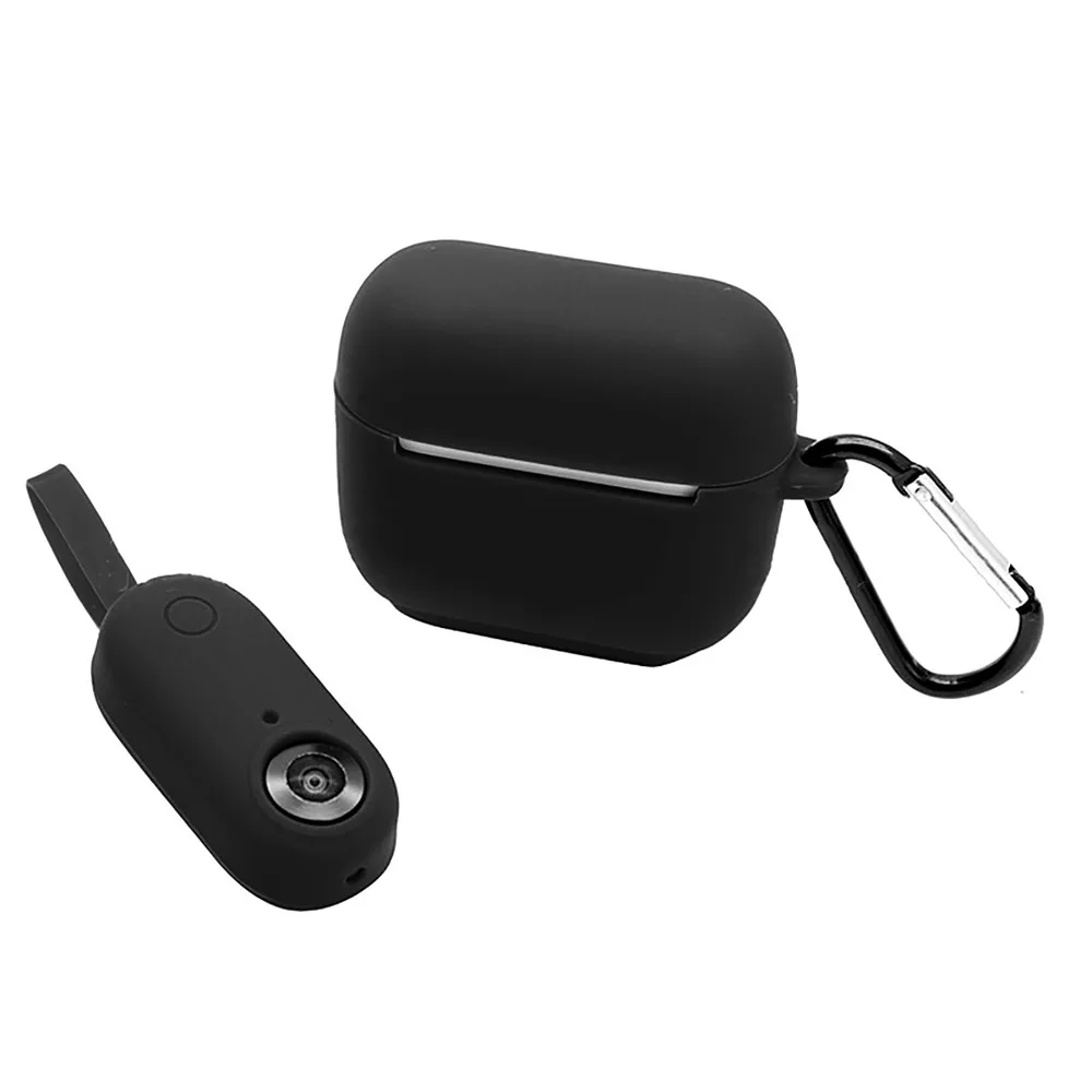 black Silicone Shockproof Charging Case Cover& Protective Camera Case with Buckle for Insta 360 Go mini Action Camera Accessories - Цвет: black
