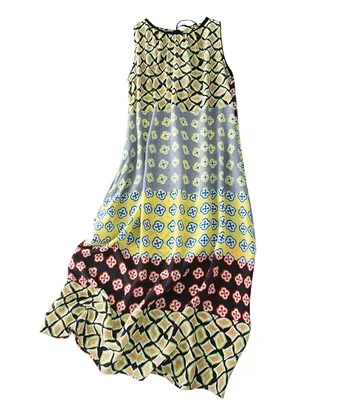 Новое летнее платье из шелка тутового шелкопряда в национальном стиле, маленькое Цветочное платье с воротником