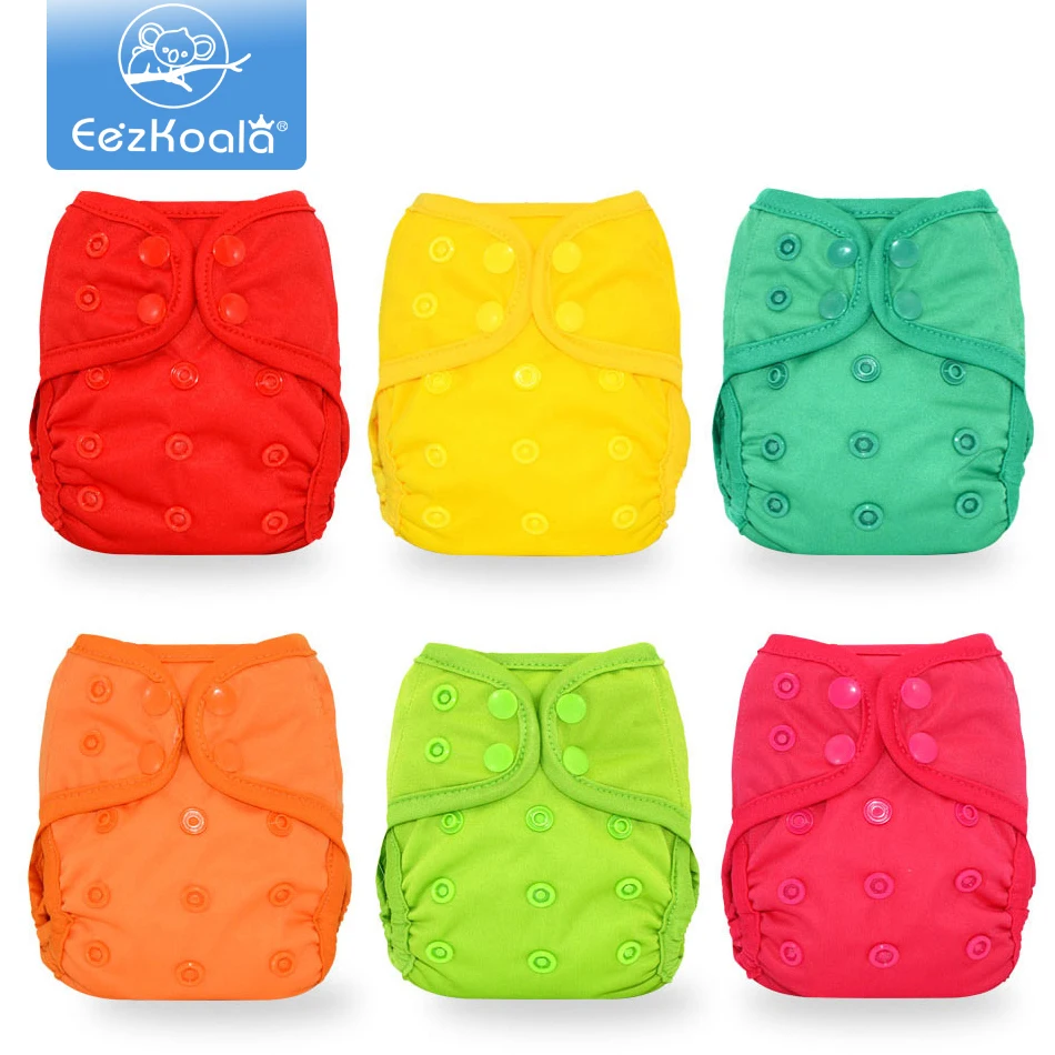 Big Deal Newborn-Cover Nappies Baby-Cloth-Diaper Eco-Friendly Washable Pocket Eezkoala 6pcs/Set 3BjYmjwJV