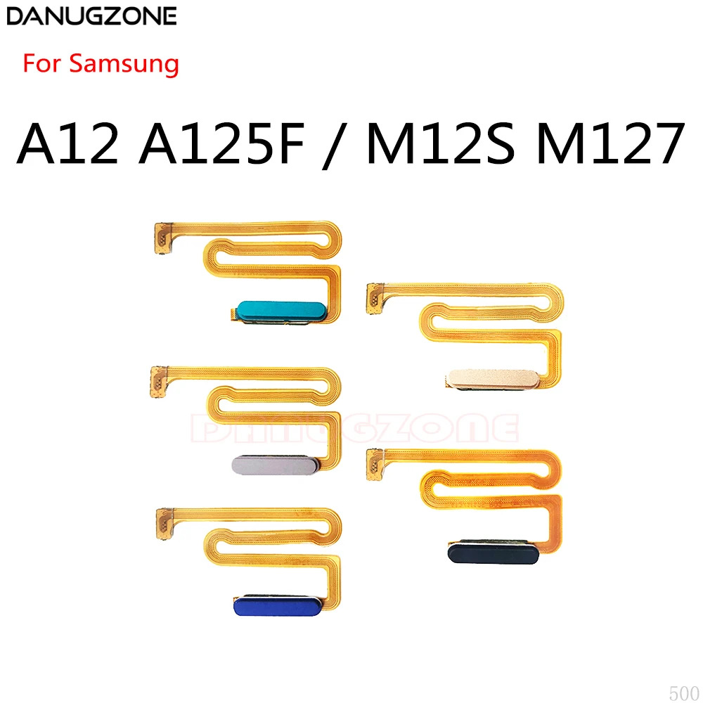 

Power Button Switch Mute On / Off FingerPrint Sensor Touch ID Scanner Key Flex Cable For Samsung Galaxy A12 A125F / M12S M127F