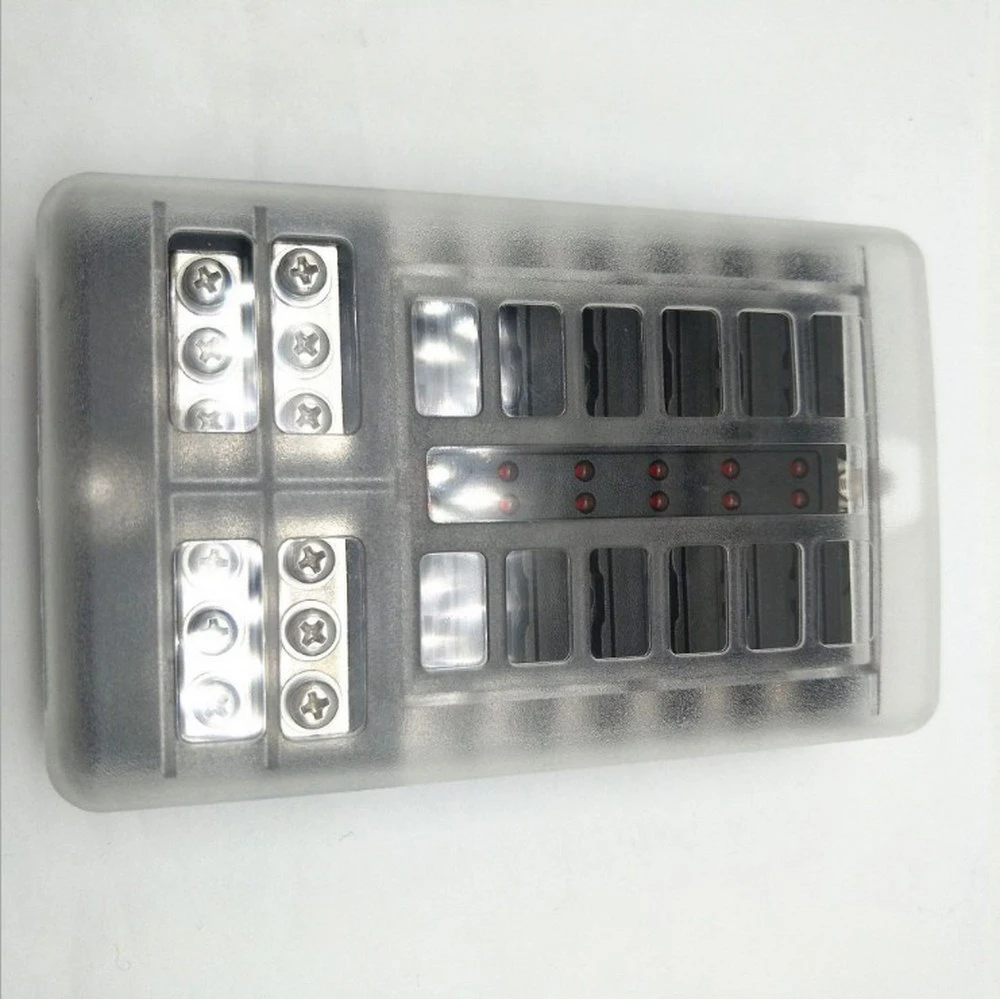 32V Car Fuse Box Insurance With Negative Insert Base Set Accessories 24 Pcs Screw Terminals With LED Indicator
