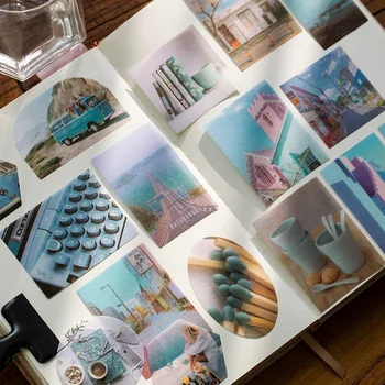 

Simple Ins Style Journal Decorative Writable Paper Stickers Scrapbooking Stick Label Diary Stationery Album Sticker