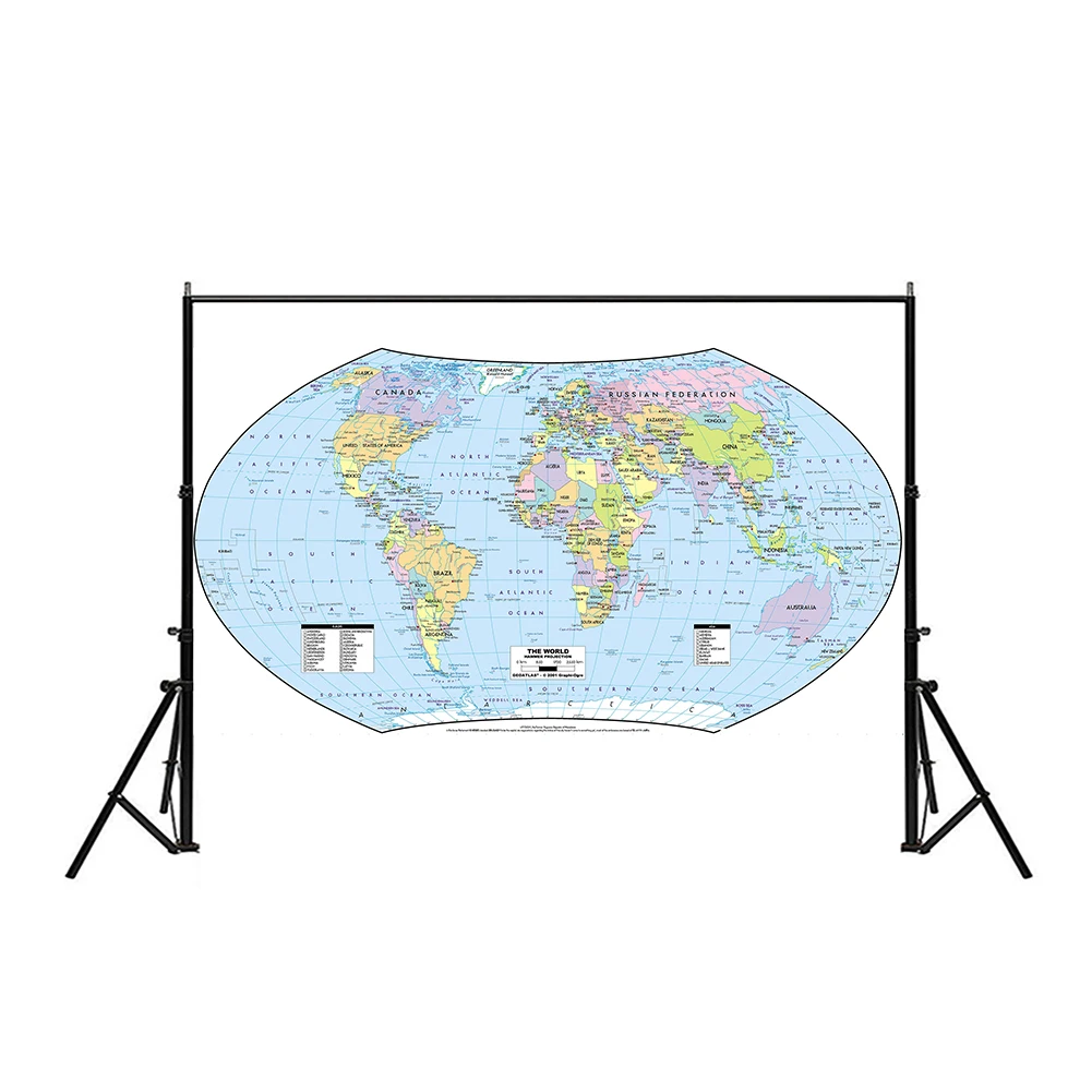 Карта мира молоток проекция карта страны с капиталом 150x100 см виниловый спрей карта