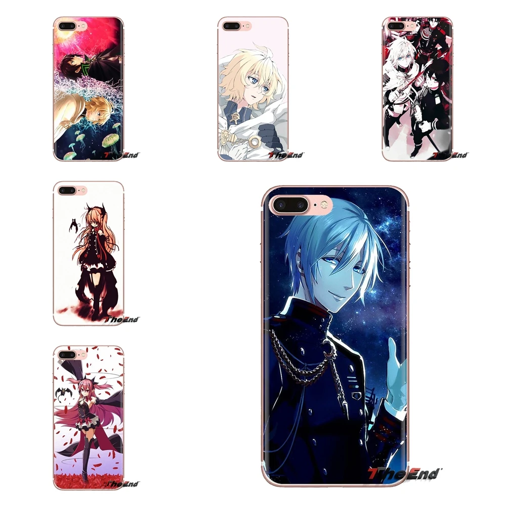 For LG Spirit Motorola Moto X4 E4 E5 G5 G5S G6 Z Z2 Z3 G2 G3 C Play Plus Mini TPU Shell Cover Owari no Mikaela Seraph of the End |