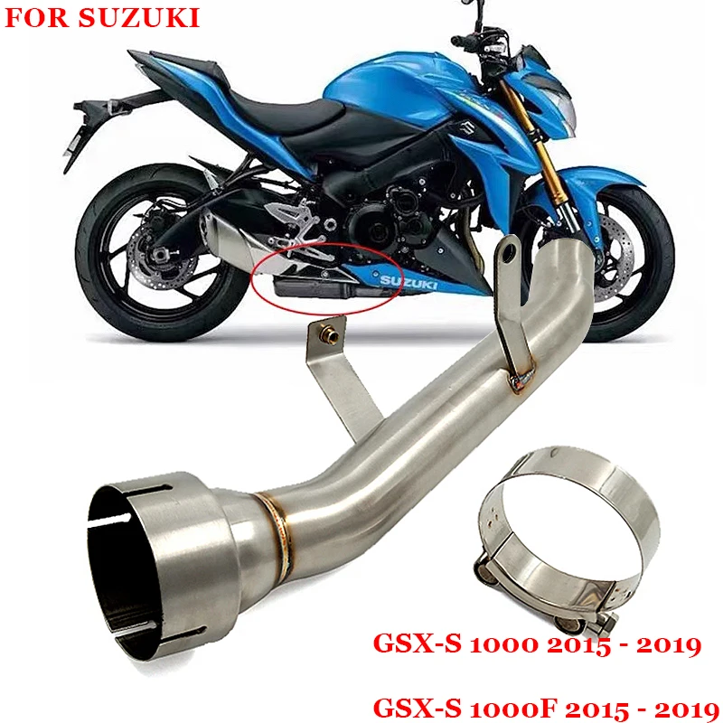 

Выхлопная система мотоцикла для Suzuki GSX-S1000 S1000F 2015 2016 2017 2018 2019 Модифицированная средняя промежуточная Соединительная трубка