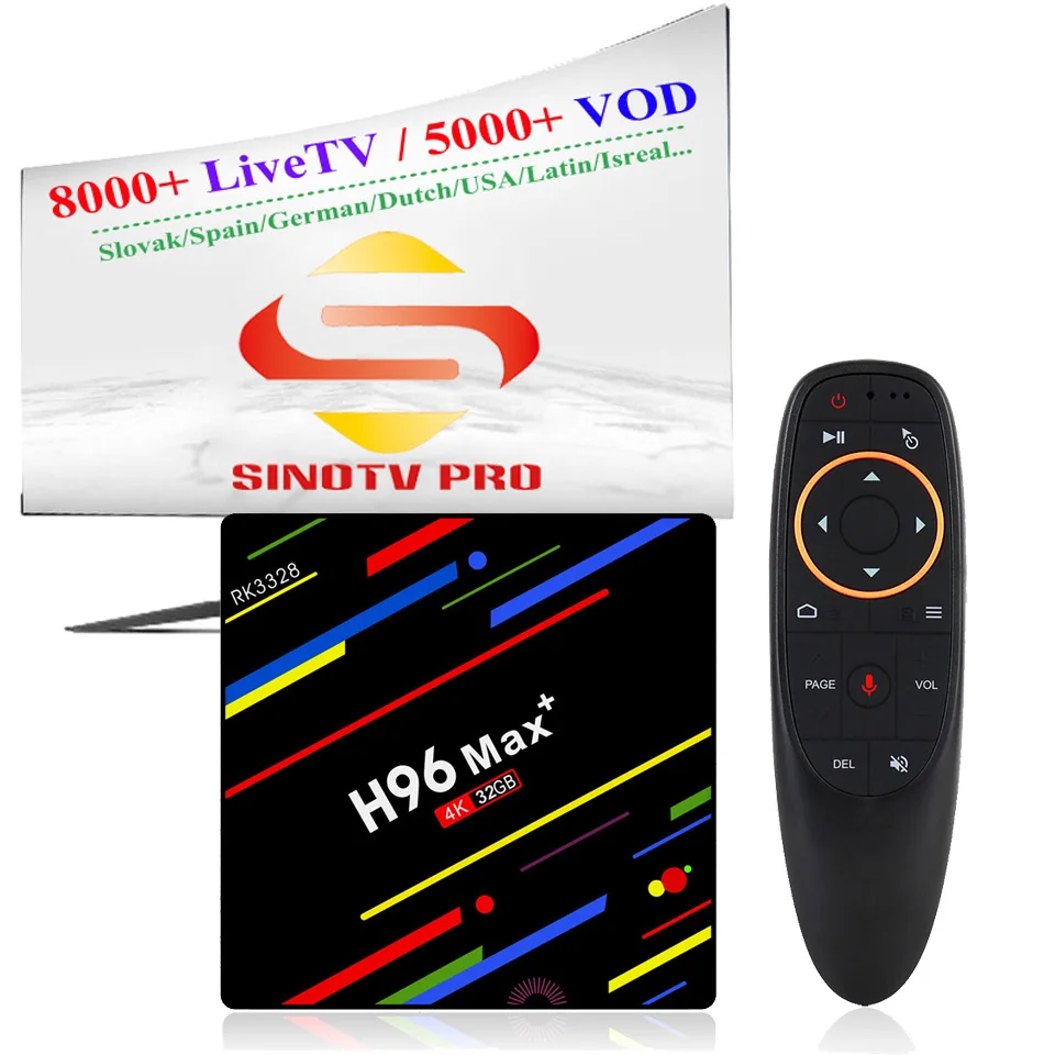 Czech Slovak IPTV Box Google Voice 4GB 32GB 12 Month Sinotv Pro Croatia Australian Philippine Vietnam IP TV Channels USA UK m3u