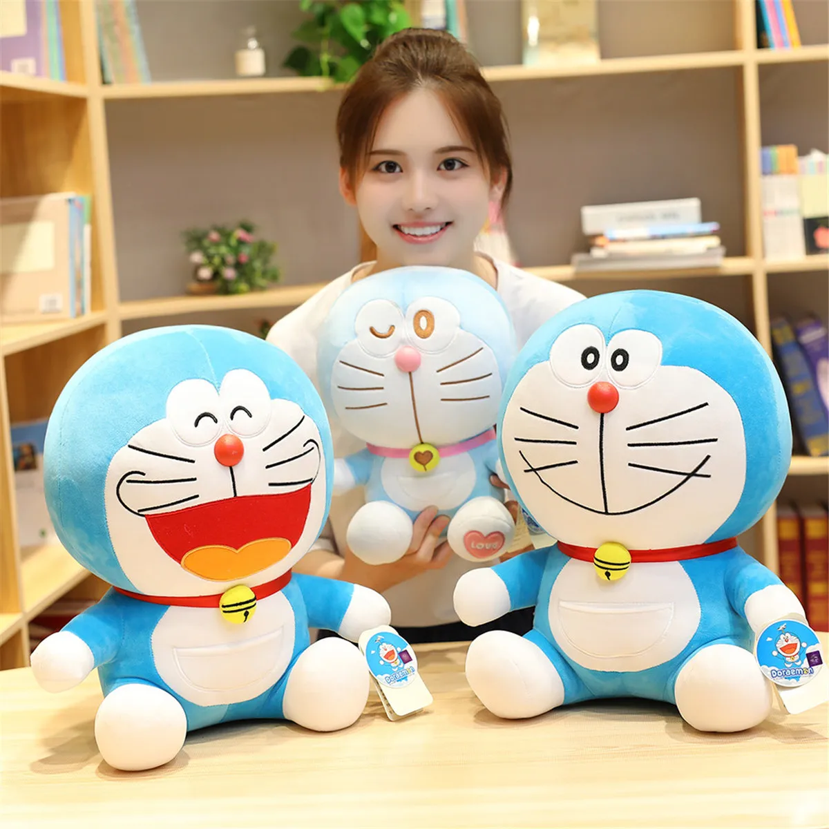 Горячая аниме 23-48 см подставка Doraemon плюшевые игрушки милый Кот кукла мягкие животные Подушка Детские игрушки для детей Подарки фигурка Doraemon