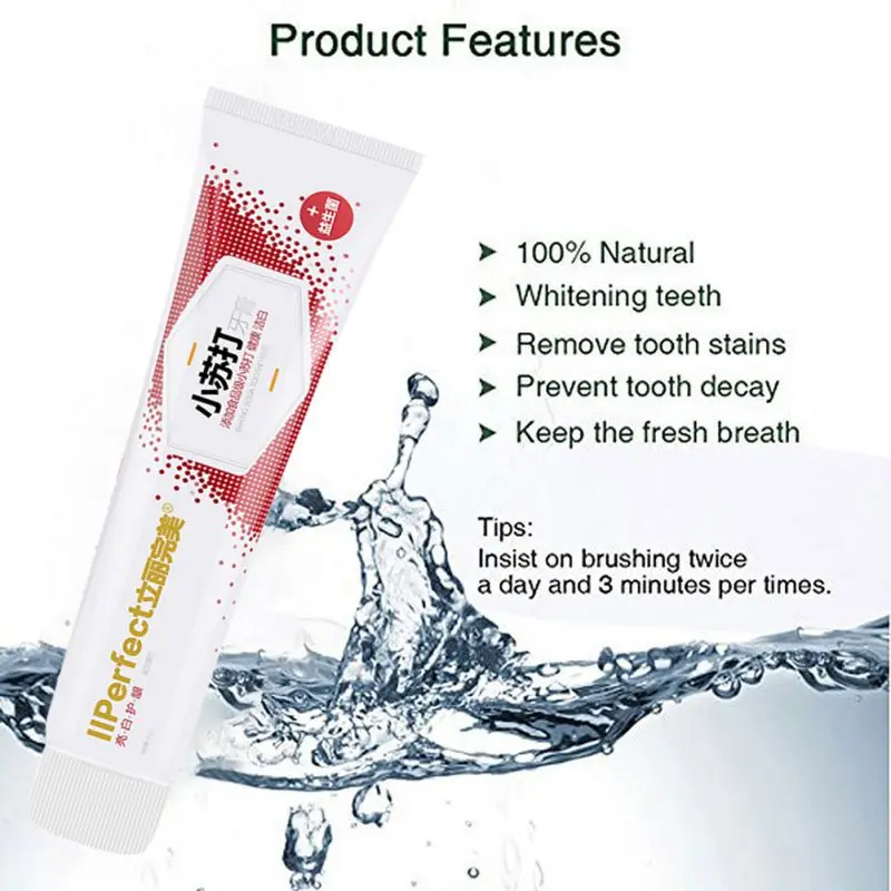 Baking Soda Probiotics Toothpaste Whitening Toothpaste With Press Type Mint flavored Toothpaste Deep Cleaning Toothpaste 4
