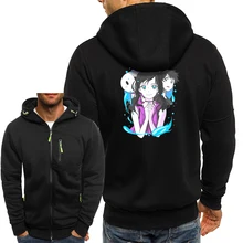 Intemperismo Com Você Desenhos Animados Hoodies Casual Homens Soltos Zipper Jaquetas Japão Anime Manga Outerwear Harajuku Moda Mens Jaqueta