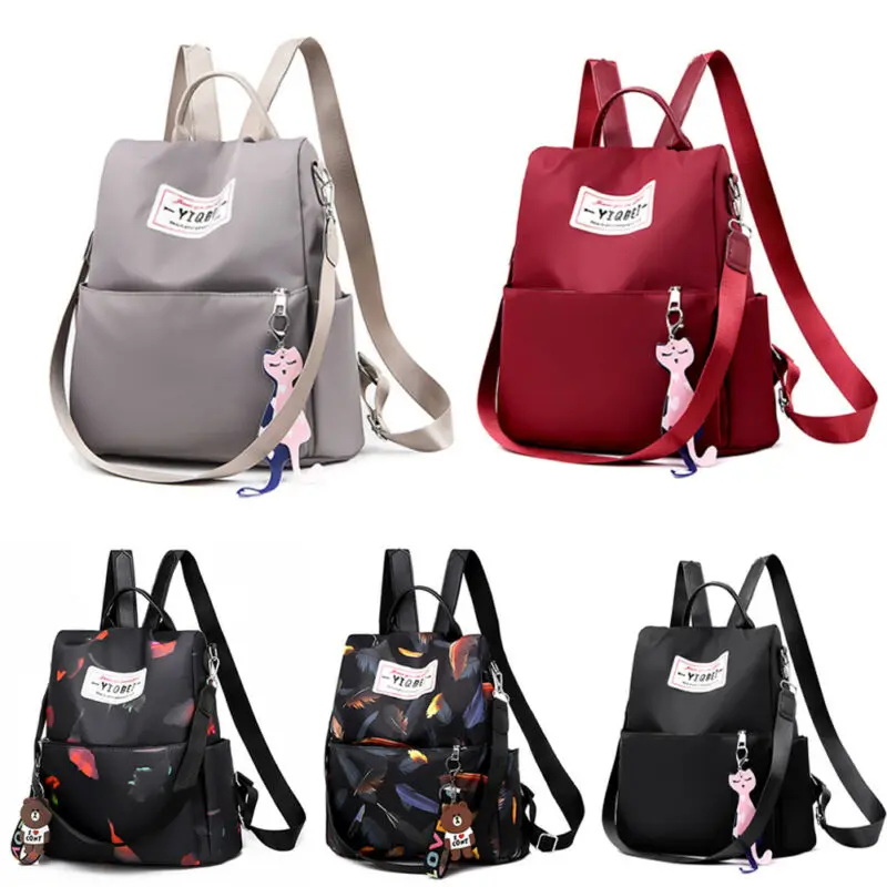 Artículo caliente Mochila antirrobo de tela Oxford para mujer, bolsos de hombro de viaje impermeables, mochila escolar WDgDjazJJ