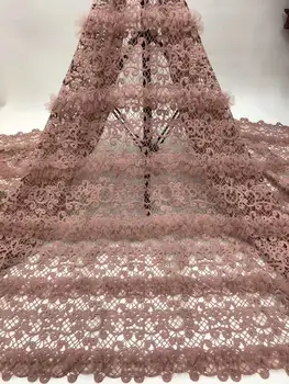 

African French Lace Fabric 2020 Latest French Lace Fabric High Quality Nigerian Tulle Lace Fabrics For Wedding Dress