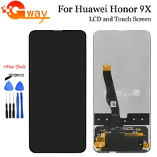 Протестировано для 6,5" huawei Honor 9X ЖК-дисплей и кодирующий преобразователь сенсорного экрана в сборе запчасти с инструментами