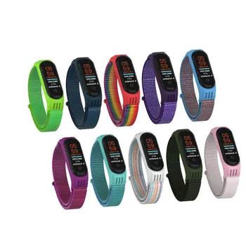 

Replaceable Wristband For Xiaomi Mi Band 4 3 Nylon Strap Wrist Sports Bracelet For Mi band 4 Miband 4 3 Band4 smart watch Strap