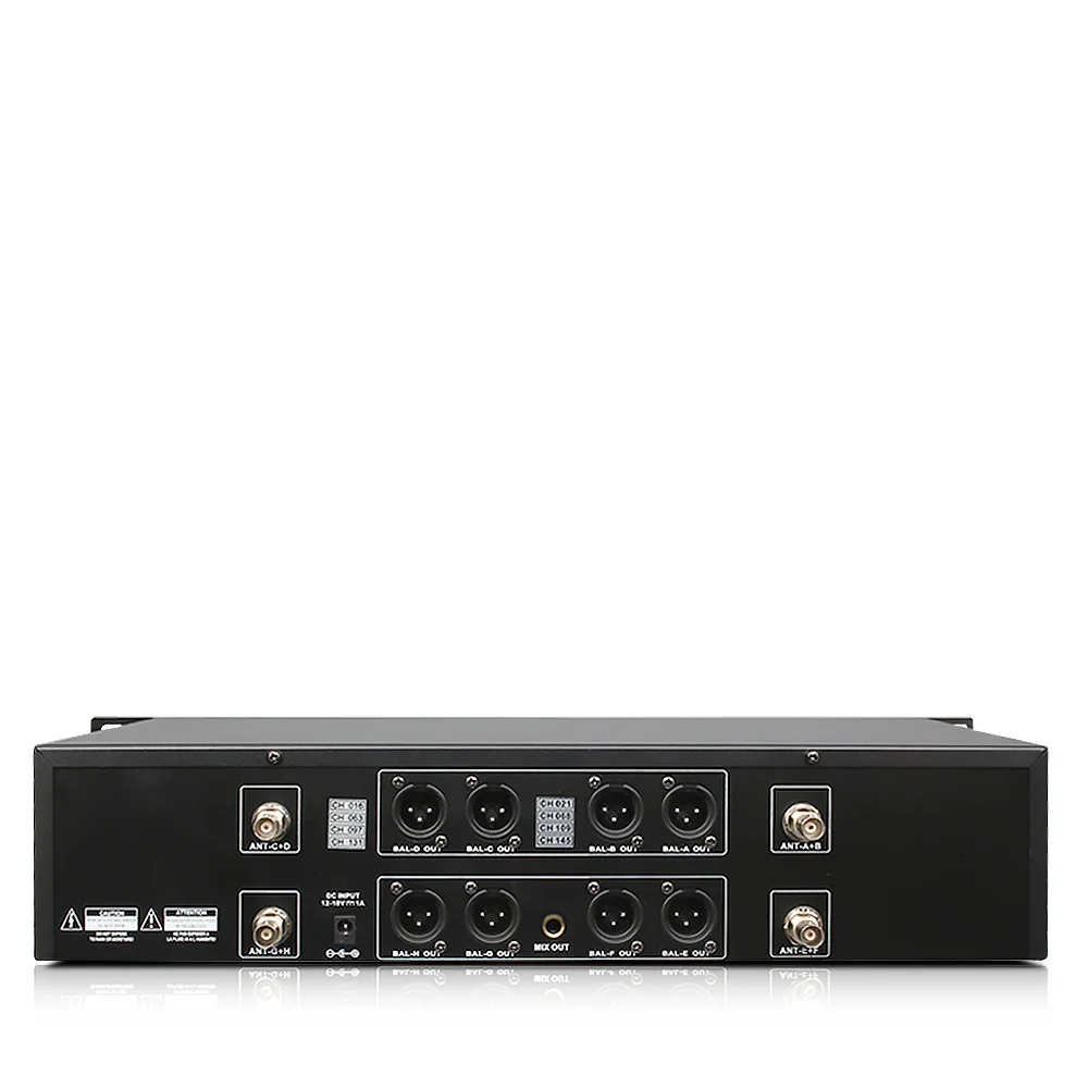 Ручной микрофон беспроводные системы для продажи UHF8 канальный конденсаторный с