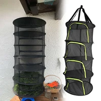 Hanging Basket Folding Dry Rack For Plants Flowers Beans 4 Layers Herbs Drying Net Dryer Bag Mesh 1