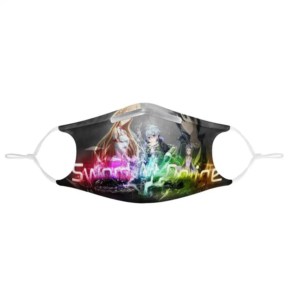 

Anime Sword Art Online Reusable Mouth Face Cover Comfortable Anti-Dust Anti-saliva Anti Infection Anti-droplets Splash-proof
