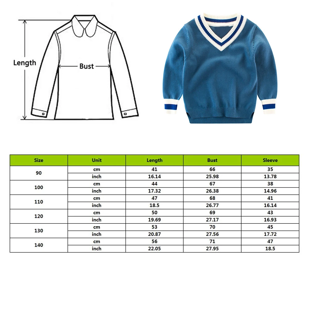 CYSINCOS/Рождественский свитер для маленьких мальчиков; трикотажная одежда с v-образным вырезом для маленьких мальчиков; хлопковый базовый свитер с длинными рукавами; детская одежда; топы
