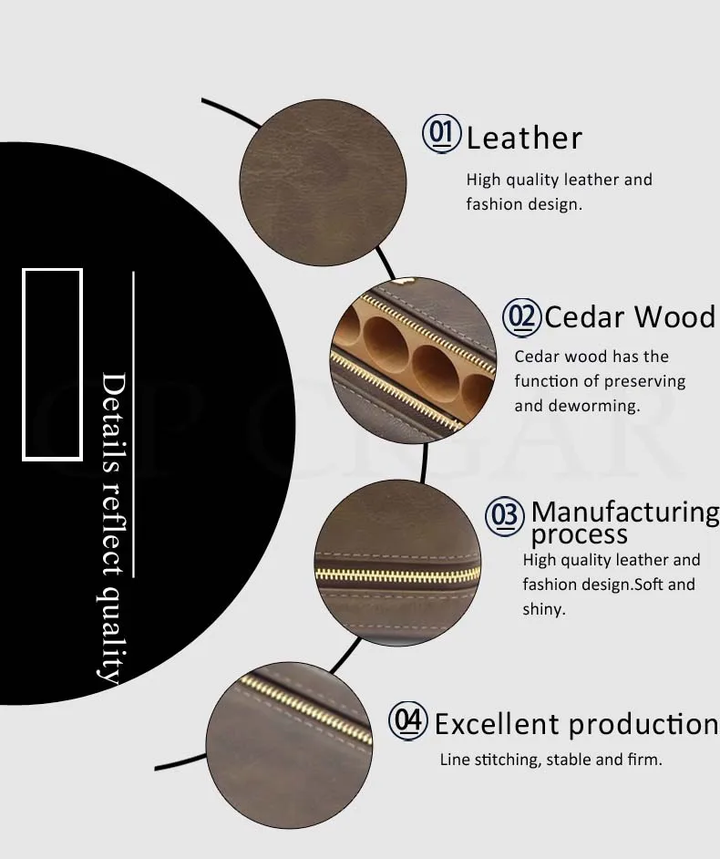 COHIBA дорожный увлажнитель для сигар, кожа, наружная коробка для сигар, кедровое дерево, портативный хьюмидор, чехол для сигар, для 6 сигар, трубки W/увлажнитель