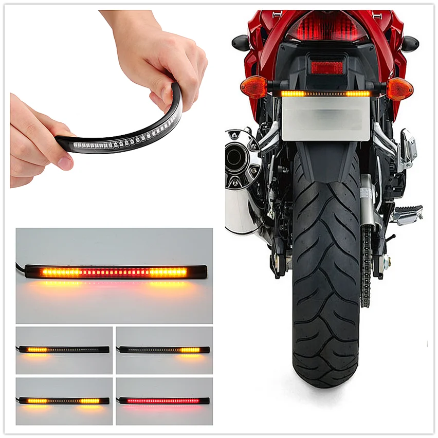 

Motorcycle Plate Light Brake Stop Turn Signal Strip lamp for HONDA CB919 CBR 600 F2 F3 F4 F4i CBR900RR NC700 S X VTX1300