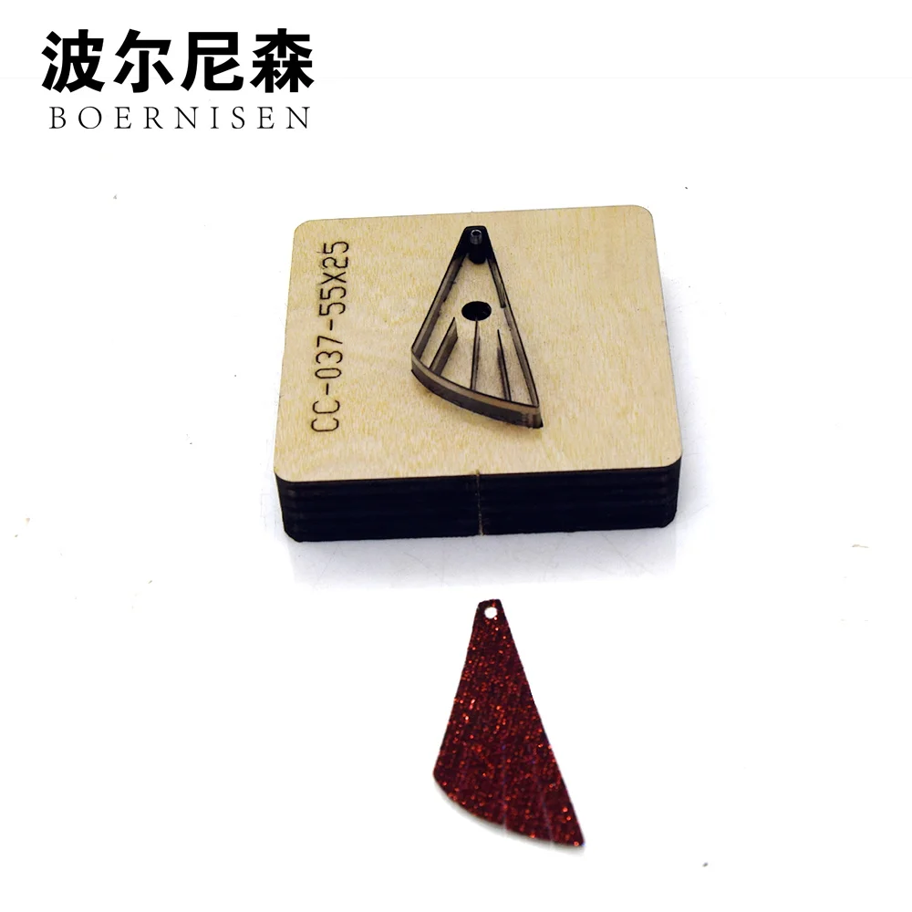 

New Japanese steel blade die-cut steel perforated blade earrings cutting mold leather craft leather cutter wood mold