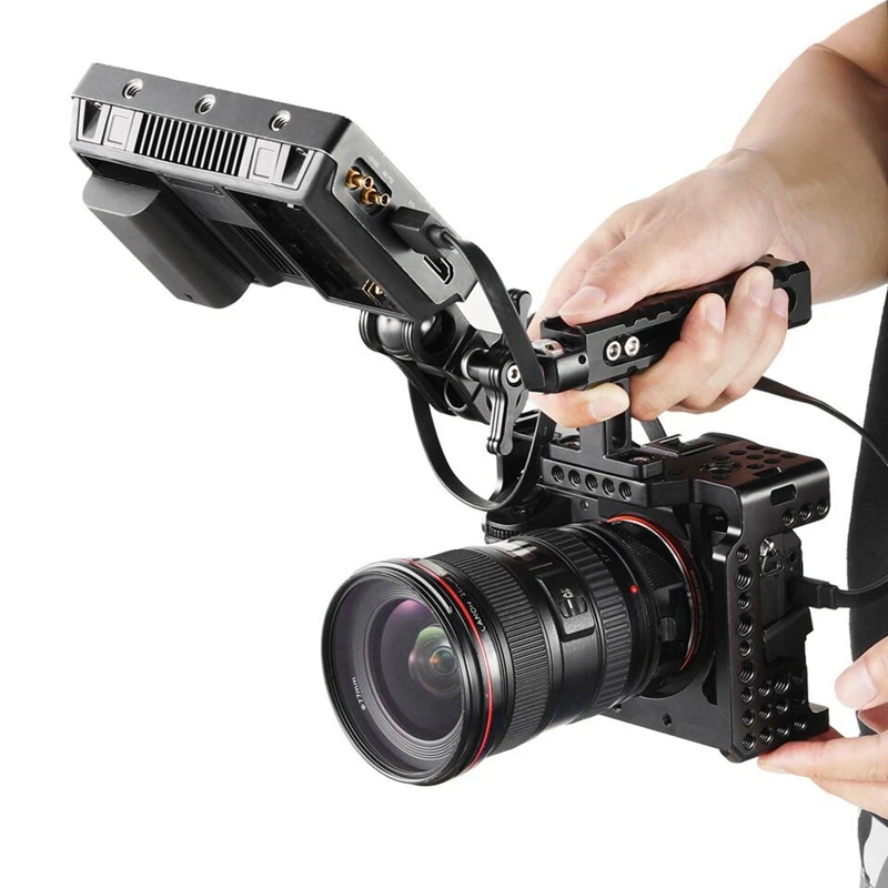 Полный-для Dslr ручка камеры клетка для sony A7Riii/A7Iii/A7Miii алюминиевый сплав клетка Quick Release подходит
