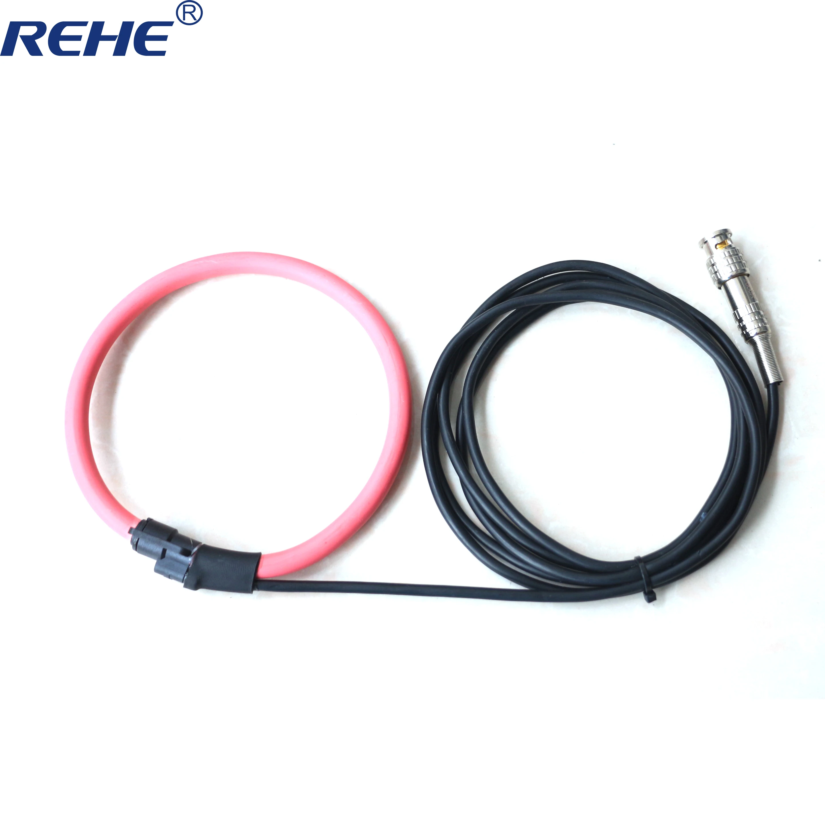 black yellow red Rocp CT flexible rogowski coil FRC-350 input 1-2000A rogowski sensor with BNC Connector