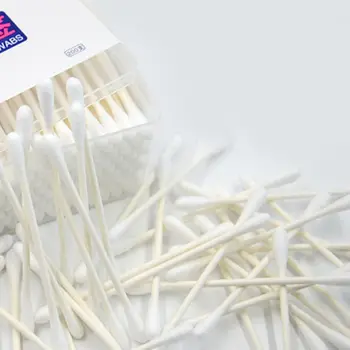 

200Pcs Double Water Drop Tip Degreasing Cotton Swab with Paper Sticks Applicator GXMC
